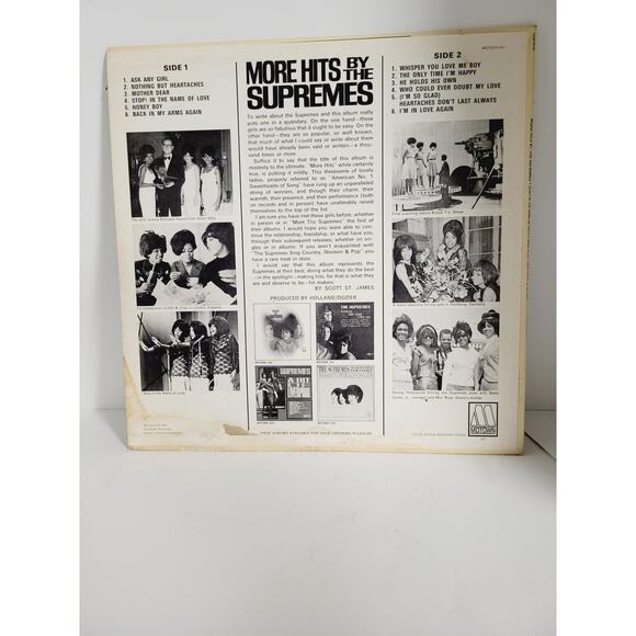 Vintage 1965 More Hits By The Supremes Vinyl Record TESTED WORKS - Picture 2 of 12